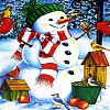 Christmas Theme Snowman DIY Diamond Painting Kits PW-WGB0DEB-02-1