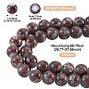 1 Strand Baking Paint Glass Beads Strands DGLA-TADJ0001-02F-3