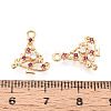 Brass Micro Pave Cubic Zirconia Charms KK-N263-146C-G-3