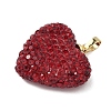 Brass Rhinestone Pendants KK-K293-48C-G-2