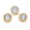 Two Tone Brass Beads KK-C162-088A-GP-1