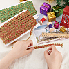 SUPERFINDINGS 2 Cards 2 Colors Christmas Polyester Braided Lace Ribbon OCOR-FH0001-24-3