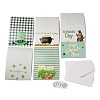Saint Patrick's Day Rectangle Paper Greeting Card AJEW-D060-01A-1
