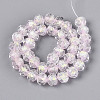 Handmade Foil Lampwork Beads Strands FOIL-T008-09B-2