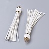 PU Leather Cord Tassel Big Pendants IFIN-F149-I13-2