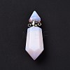 Faceted Glass Perfume Bottle Pendants GLAA-G080-01J-P-2