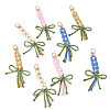 8Pcs 4 Colors Cotton Pendant Decorations HJEW-TA00405-2
