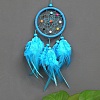 Plastic Woven Net/Web with Feather Pendant Decorations PW23011188468-1