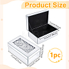 Crushed Diamond Mirrored Jewelry Storage Cases CON-WH0100-22-2