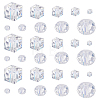 800Pcs 10 Styles AB Color Plated Electroplated Glass Beads Strands GLAA-GA0001-85-1