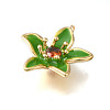 Brass Enamel Pendants KK-S368-13G-01-2