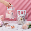 Valentine's Day Rectangle Transparent PVC Storage Bags with Handle ABAG-WH0046-05A-3