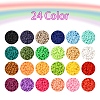 8400Pcs 24 Colors Handmade Polymer Clay Beads CLAY-YW0001-11A-4mm-2