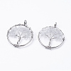 Natural Quartz Crystal Pendants G-E419-21P-1