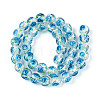 Handmade Foil Lampwork Beads Strands FOIL-T008-05E-1