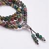 Natural Indian Agate Wrap Bracelets BJEW-JB02890-2