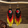 Moon Stainless Steel Dangle Earrings KS8218-5-1