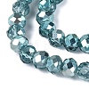 Transparent Electroplate Glass Beads Strands LS-EGLA-Q131-01A-03-3