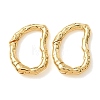 Hammered Brass Spring Gate Rings KK-CBA90BB-04G-1