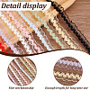 32 Yards 8 Colors Nylon Crown Elastic Lace Ribbon OCOR-GO0001-25-3