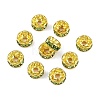 Brass Rhinestone Spacer Beads RB-A014-Z8mm-07G-4