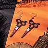 Hallowmas Printed Acrylic Dangle Earrings EJEW-JE06124-04-2