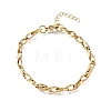 4.5MM 304 Stainless Steel Twisted Oval Link Chain Bracelets for Man and Women SA-CBAB767-17B-G-4