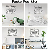 PVC Quotes Wall Sticker DIY-WH0200-056-3
