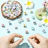 Printed Porcelain European Beads FIND-CJZ0001-003-4