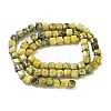 Natural Yellow Turquoise(Jasper) Beads Strands G-F797-A23-01-3