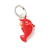 Brass Enamel Pendants KK-CBA260B-09P-1
