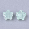 Transparent Spray Painted Glass Beads X1-GLAA-N035-01-A05-2