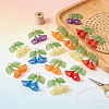 50Pcs 5 Colors Transparent Acrylic Pendants PALLOY-SZ00070-6
