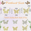 18Pcs 6 Styles Alloy Pendants FIND-YW0011-81-2
