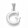 Non-Tarnish 304 Stainless Steel Pendants STAS-F106-95P-G-01-1