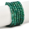 Natural Green Onyx Agate Beads Strands G-G345-C35-2x4mm-2