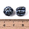 Vintage Porcelain Corrugated Beads PORC-N013-11C-3