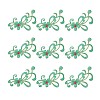 Chinese Style Alloy Enamel Chandelier Components Links X-ENAM-E329-70A-G-1