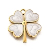 304 Stainless Steel Four Leaf Clover Charms STAS-Q348-14G-02B-1