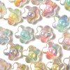 110Pcs 5 Colors Transparent Acrylic Beads X1-TACR-LS0001-05-4