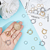 10Pcs 2 Colors 304 Stainless Steel Spring Ring Clasps STAS-BBC0001-96-3