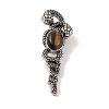 Natural Tiger Eye Pendants G-A224-03AS-09-1