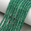 Dyed & Heated Natural Green Onyx Agate Beads Strands GG-CBA2E9C-B01-01-1