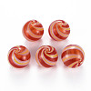 Transparent Handmade Blown Glass Globe Beads GLAA-T012-28-1