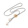 304 Stainless Steel Tree of Life Lariat Necklaces for Women NJEW-B149-04GP-02-4