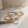 Brass Micro Pave Cubic Zirconia Finger Rings FS-WG6545E-08-2