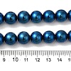 Electroplated Synthetic Magnetic Hematite Beads Strands G-I364-K01-01-4