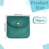 10Pcs Velvet Jewelry Storage Bags with Snap Button ABAG-HY0001-17A-2