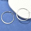 Tarnish Resistant 304 Stainless Steel Big Hoop Earrings EJEW-F105-18P-1