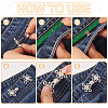 6Pcs 6 Styles Chinese Knot Alloy Adjustable Jean Button Pins FIND-TA0010-51-4